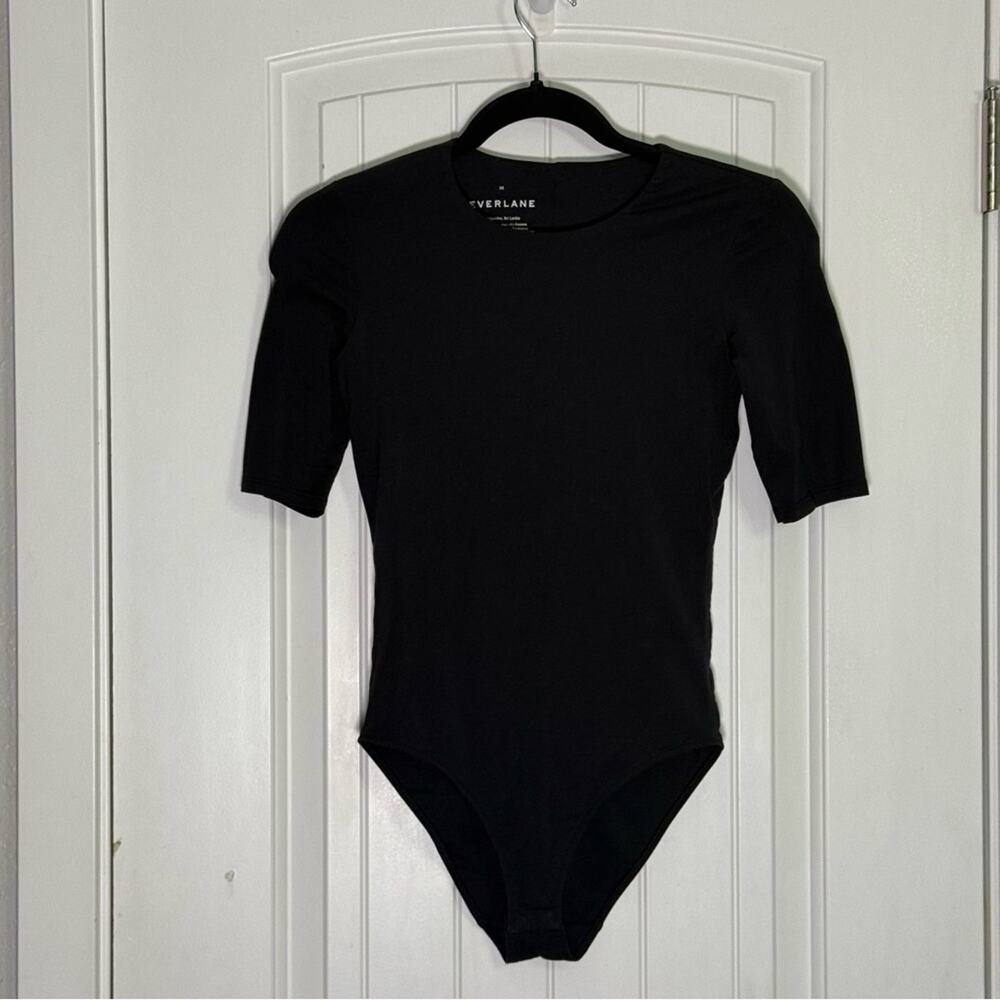 Everlane Classic Black Bodysuit Size XS